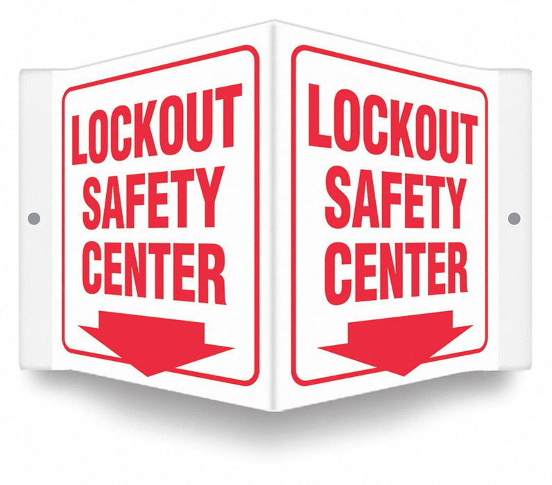 Safety Sign 6 inx8 1/2 in PETG
