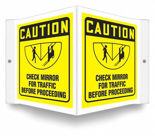 Safety Sign 6 inx8 1/2 in PETG