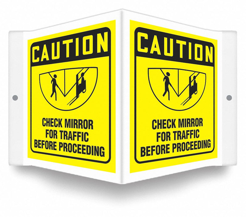 Safety Sign 6 inx8 1/2 in PETG