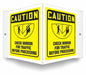 Safety Sign 6 inx8 1/2 in PETG