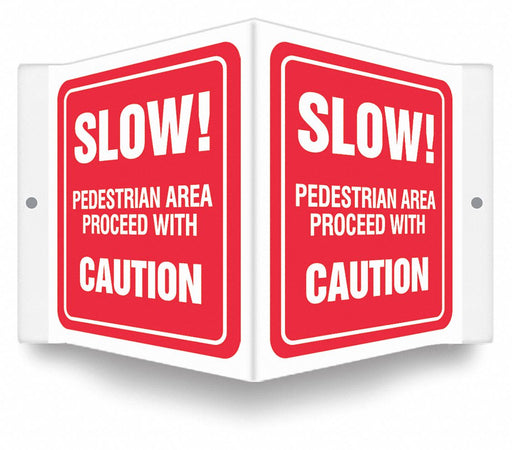 Safety Sign 6 inx8 1/2 in PETG