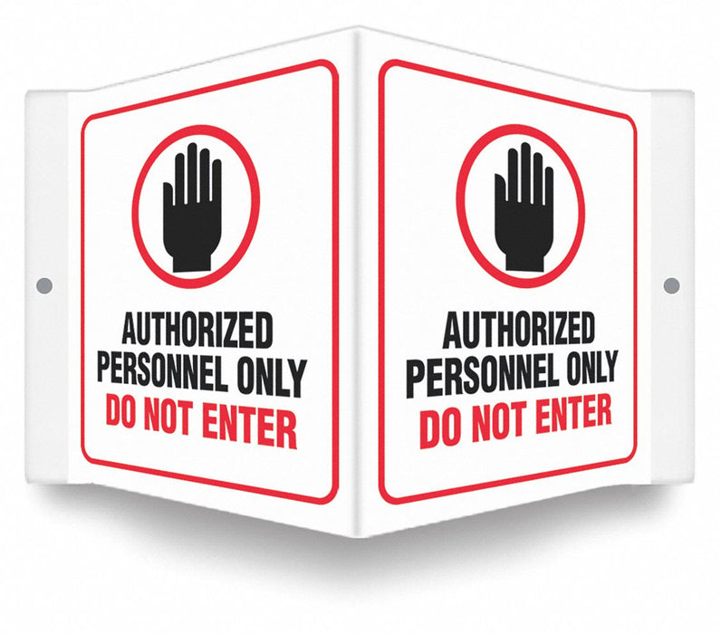 Safety Sign 6 inx8 1/2 in PETG
