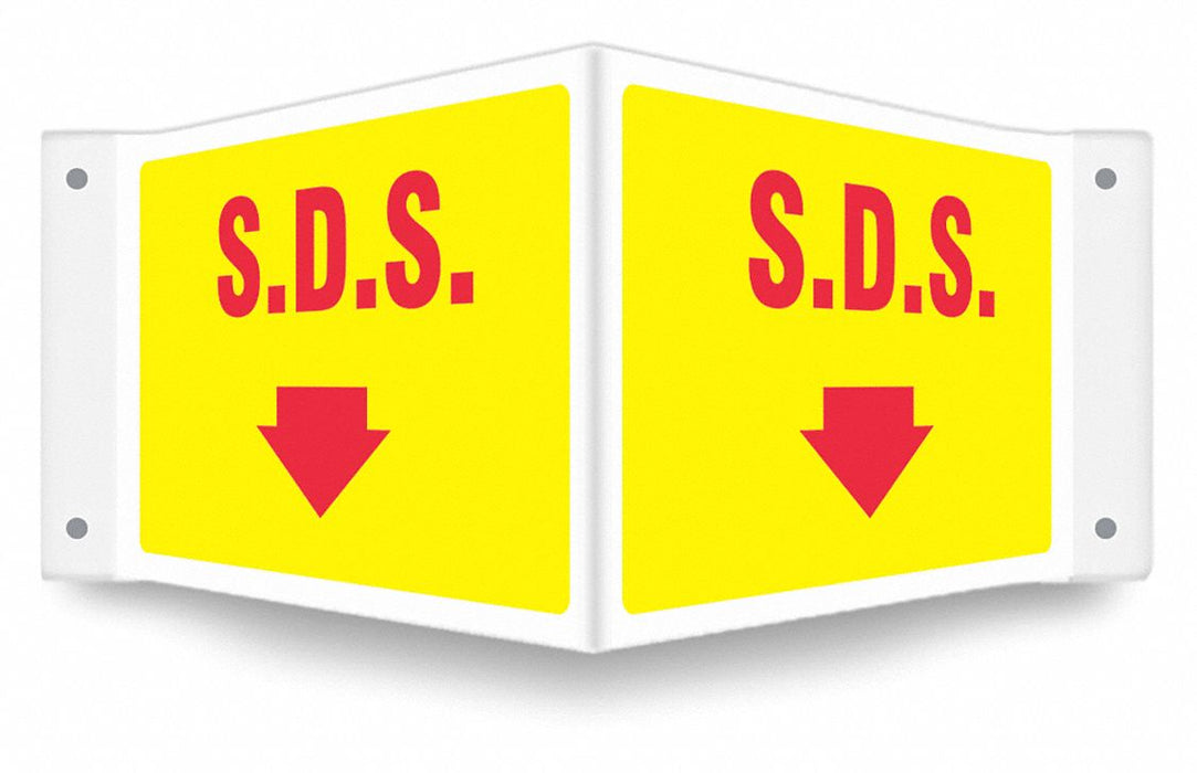 Safety Sign 8 inx18 in PETG