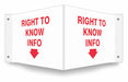 High Visibility Safety Sign 18 W 8 H