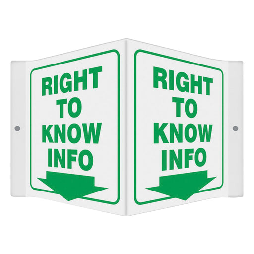 High Visibility Safety Sign 8-1/2 W 6 H