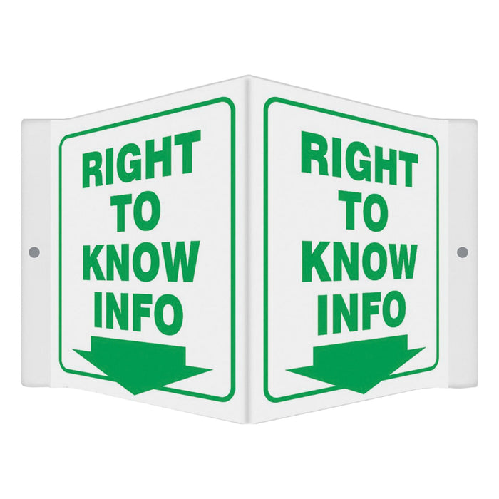 High Visibility Safety Sign 8-1/2 W 6 H