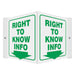 High Visibility Safety Sign 8-1/2 W 6 H