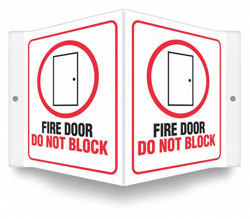 Safety Sign 6 in x 8 1/2 in PETG