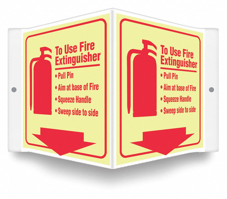 Safety Sign 6 inx8 1/2 in PETG