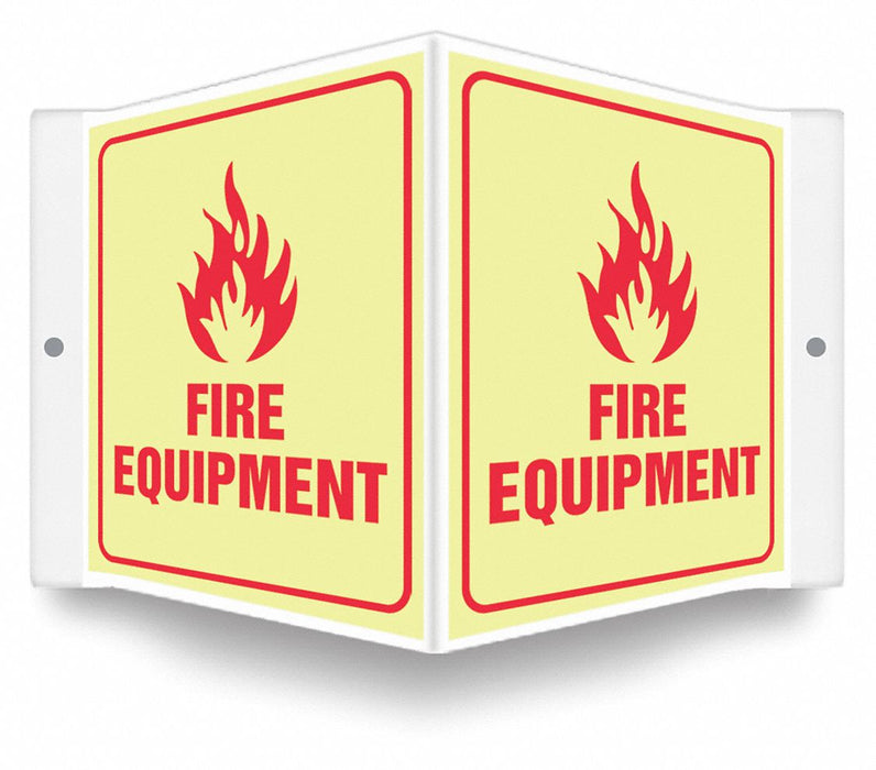Safety Sign 6 inx8 1/2 in PETG