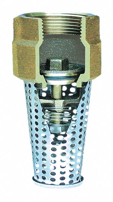 Foot Valve 2 Size NPT 3-1/2 L 3-1/2 W