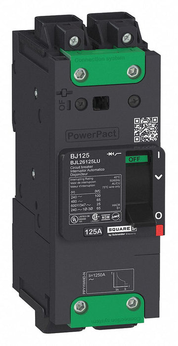 Circuit Breaker 50A 2P 525VAC BDL