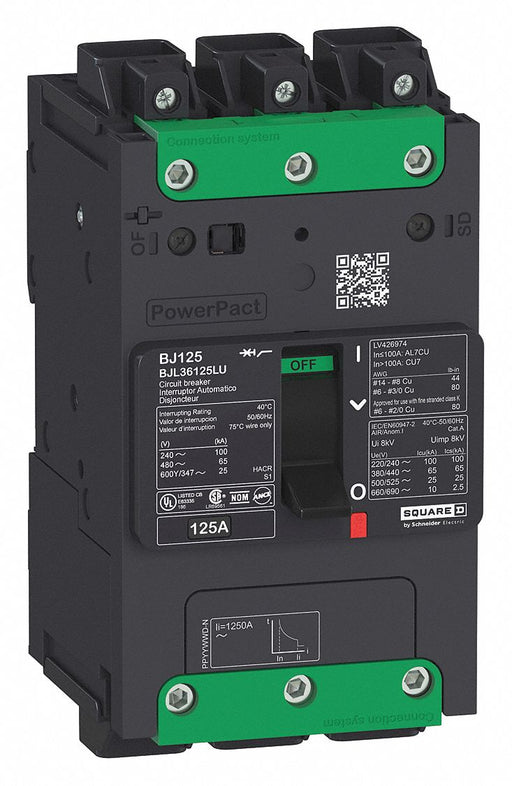 Circuit Breaker 80A 3P 525VAC BDL