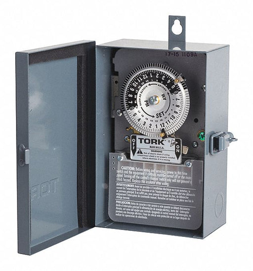 Electromechanical Timer 24 hr DPST Metal