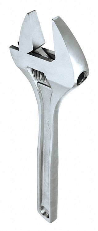 Adj. Wrench Alloy Steel Chrome 15 