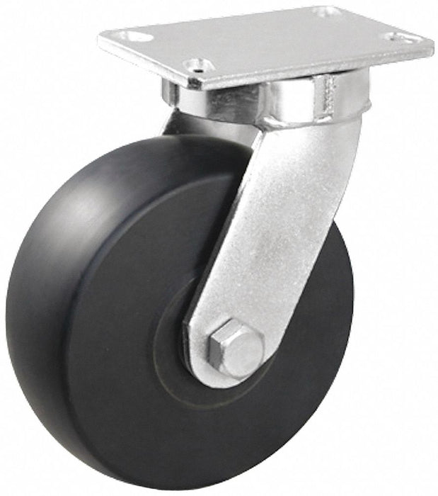 Plate Caster Swivel Nylon 10 1/2 H