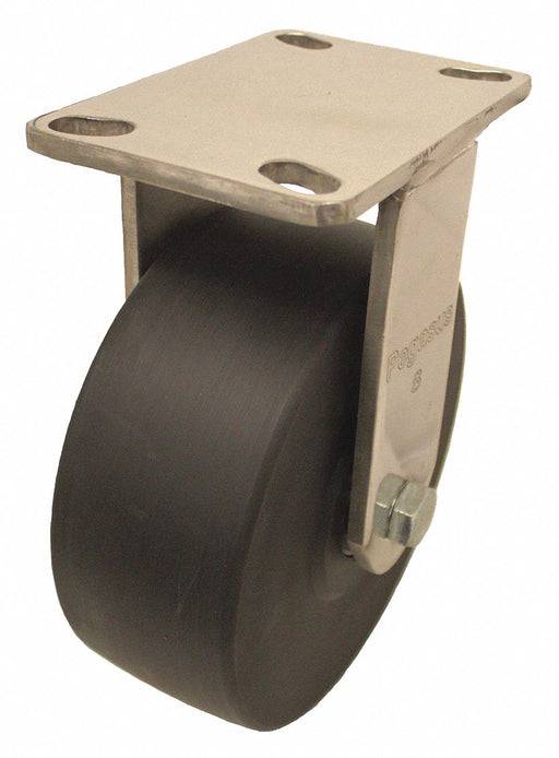 Plate Caster Rigid Nylon 8 1/2 H