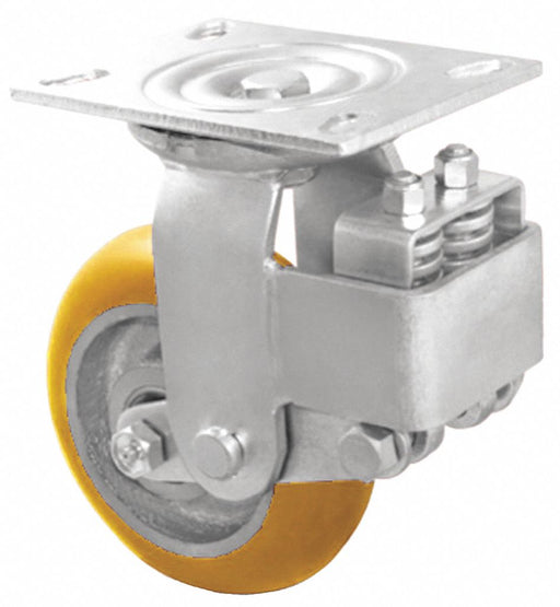 Plate Caster Rigid Polyurethane 8 1/2 H