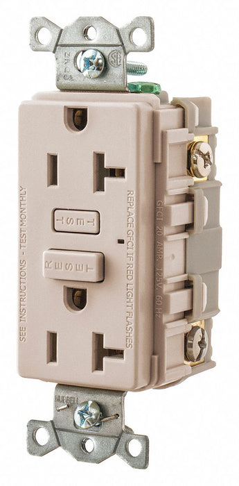 GFCI Receptacle Self-Testing 2 Poles