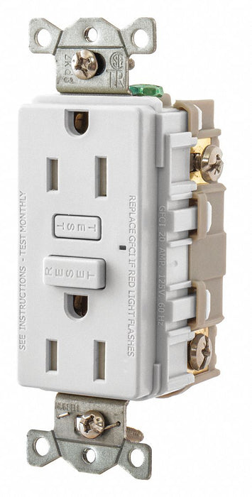 GFCI Receptacle Self-Testing 2 Poles