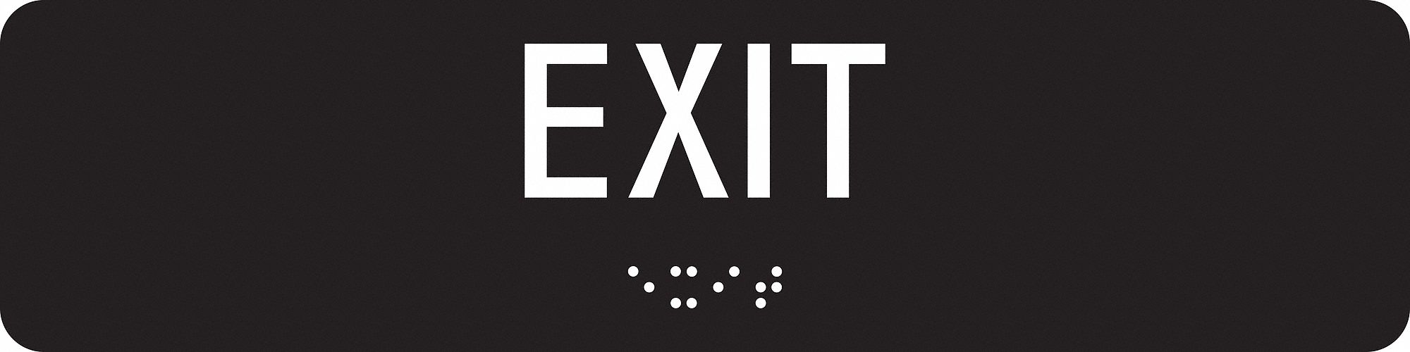 ADA Braille Facility Sign 2x8in Acrylic