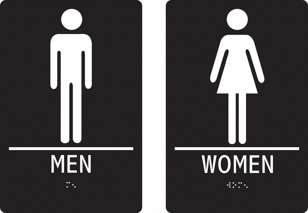 Braille Facility Sign 9x6in Plastic PK2