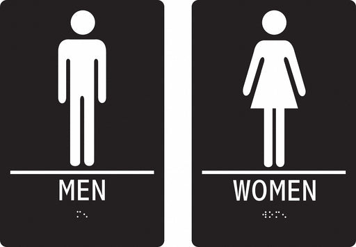 Braille Facility Sign 9x6in Plastic PK2