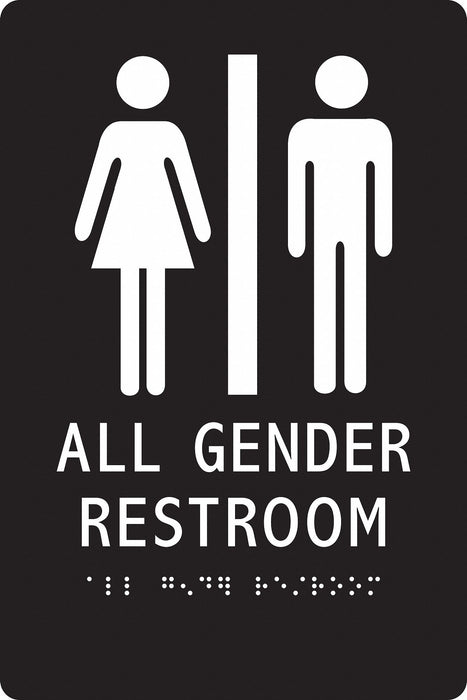 ADA Braille Facility Sign 9x6in Acrylic