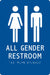 ADA Braille Facility Sign 9x6in Acrylic