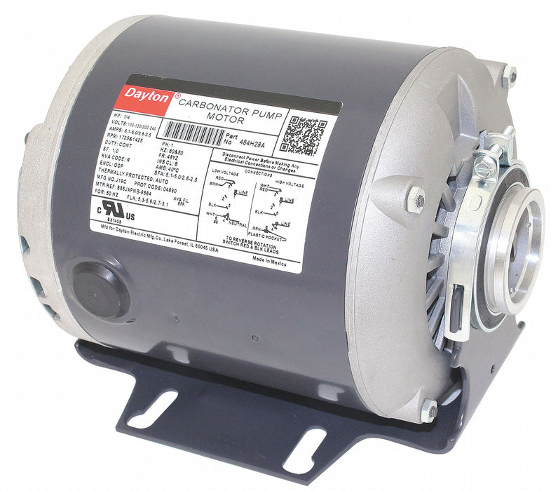 Motor 1/4 HP 1 725/1 425 rpm 120/240V