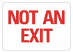Exit Sign 10 in x 14 in Non-PVC Polymer