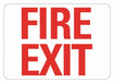 Fire Sign 10 in x 14 in Non-PVC Polymer