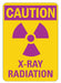 Radiation Sign 10 inx7 in Aluminum