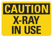 Radiation Sign 7 inx10 in Plastic