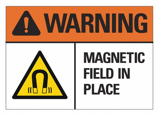 Warning Sign 7inx10in Non-PVC Polymer