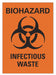 Biohazard Sign 10inx7in Non-PVC Polymer