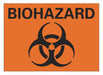 Biohazard Sign 7 in x 10 in Aluminum