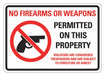 Security Sign 7in x 10in Non-PVC Polymer