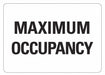 Rflctv Maximum Occpncy Sign 10x14in Alum