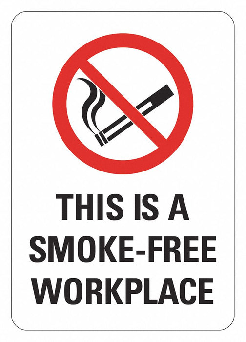 No Smoking Sign 10inx14in Rflct Sheeting