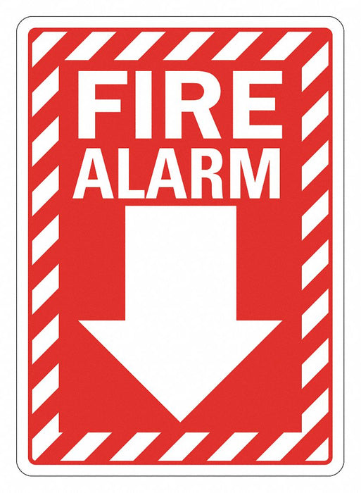 Fire Sign 10in x 7in Reflective Sheeting