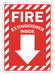 Fire Extinguisher Sign 10inx7in Plastic