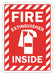 Rflct Fire Extinguisher Sign 10x7in Alum