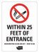 No Smoking Sign 7inx5in Reflctv Sheeting