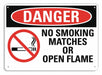 Danger Sign 7 in x 10 in Plastic