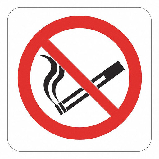 No Smoking Sign 7x5in Reflctv Sheet PK2