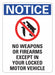 Security Sign 10x7in Rflctv Sheeting PK2
