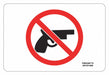 Security Sign 4x6in Rflctv Sheeting PK2