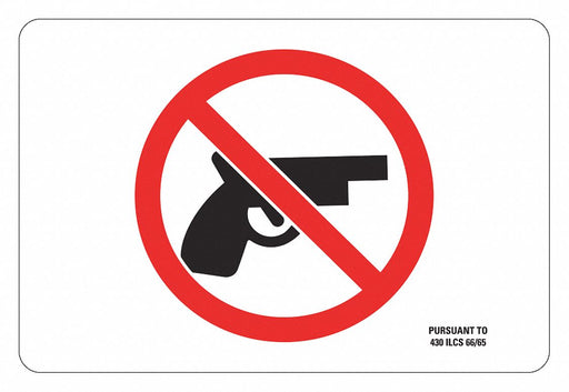 Security Sign 4x6in Rflctv Sheeting PK2