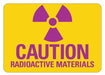 Radiation Sign 7 in x 10 in Aluminum